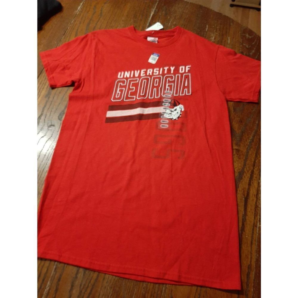 New Small University of Georgia UGA Bulldogs Cotton Short Sleeve Tee T-Shirt NWT